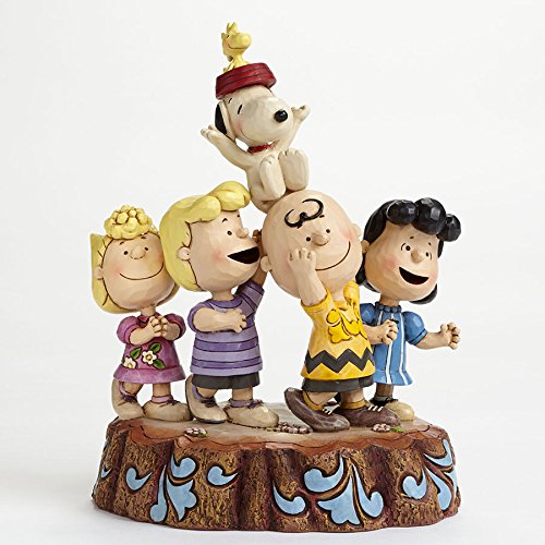 Jim Shore Peanuts Charlie Brown 65th Anniversary Hooray Figurine