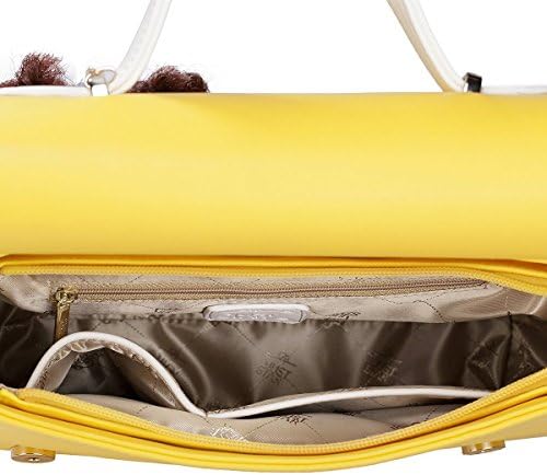 JUST STAR Europe than girls when ÄÉ°Å small series women flounced fresh sweet candy colors hit the color handbag 170720-03 lemon Size