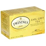 Twinings Earl Grey Tea, Tea Bags, 20-Count Boxes (Pack of 6)