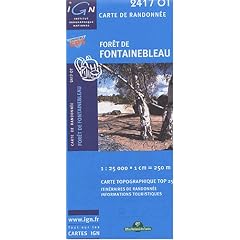 Carte de randonn�e : For�t de Fontainebleau