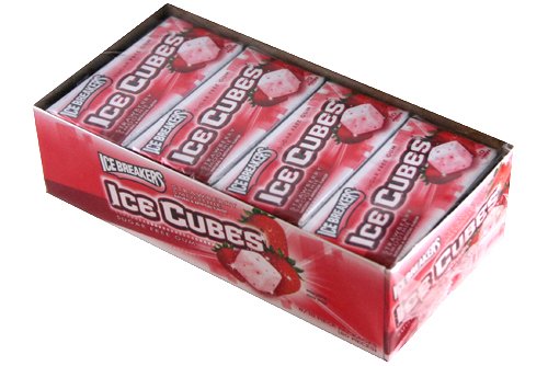 Ice Breakers Gum Ice Cubes Strawberry Smoothie 8 Packs