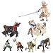 Papo Fantasy Battle Set: Prince of Brightness, Prince of Brightness Horse, King of Dwarves, Shadow Warrior Horse, Ork Waghar, Knight With A Triple Battle Axe