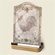 Memo Board ~ Iron Gate Rooster ~ dry-erase glass board ~ with marker ~ code 453