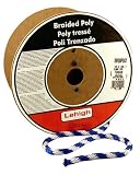 Lehigh 5/8-Inch-by-200-Foot Solid Braid Derby Poly Rope, Blue/White #BWSBP582