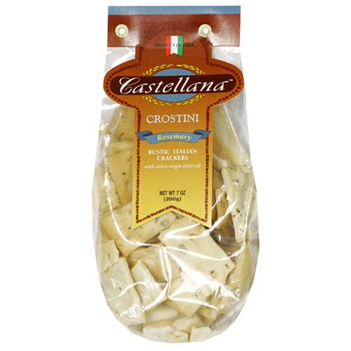 Castellana Crostini, Rosemary, 7-Ounce Bags (Pack of 12) by Appetizers