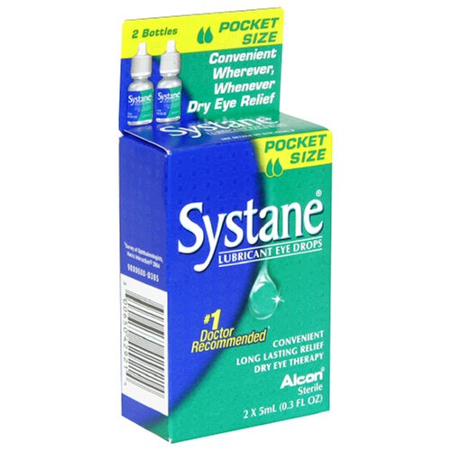 Buy Systane Lubricant Eye Drops, 2 - 0.3 fl oz (5 ml) bottles (Pack of 3) by Systane now!