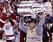 Scotty Bowman Detroit Red Wings - Holding Stanley Cup - Autographed 8x10 Photograph with 10 Cups Inscription