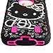 Hello Kitty Hybrid Case for iPhone 4 4G 4S Hot Pink High Impact Cute Bow Cover with Front/Back Screen Protectors & Stylus + FREE GIFT HELLO KITTY 