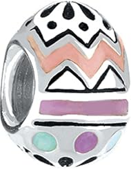 Chamilia Sterling Silver Enamel Easter Egg Bead Charm