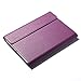 Masione iPad Mini 1 2 3 Slim Case 360 Rotating Folio Stand Protective Leather Smart Shockproof Kids Proof Cover Case Skin for Apple iPad Mini 3/2/1 with Sleep/Wake Feature (Purple/Light Grey)