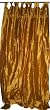 2 Burnt Golden Raw Silk Sari Drapes Curtains 108" Panels