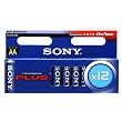 Sony Stamina Plus AM 3 M12A - Pilas alcalinas AA/LR6 1,5 V (Paquete de 12)