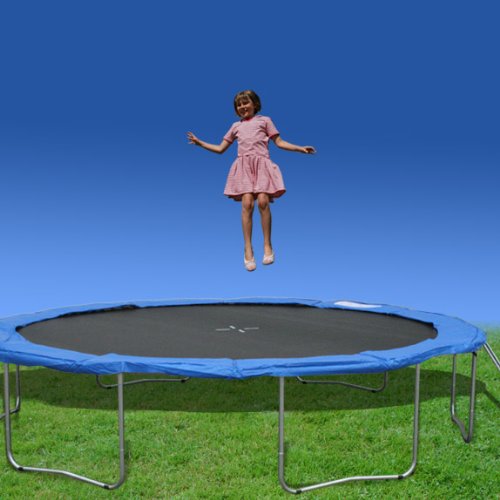 XXL Trampoline 430 cm SET COMPLET avec filet et échelle