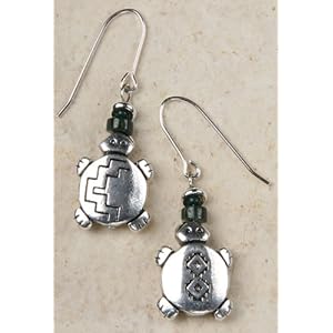 Earrings - Turtle Two Sided