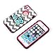 Uncle.Y iPhone 5C Case,5C Case, Smart Owl 3 in 2 Hybrid TPU Silicone + Hard Strong Case High Impact Wavy Fit for iPhone 5C Case Rose Red