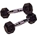 Body Solid Rubber Coated Dumbbells 5lb - Pair