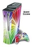 Skin Decal Cover for Xbox 360 Console + two Xbox 360 Controllers - Rainbow  ....