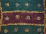  : GREEN / BURGUNDY "BALIKU" SARONG