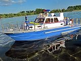 GROßES RC SCHIFF KÜSTENWACHE POLIZEI BOOT 1/2 METER 156