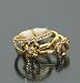 NEW AUTHENTIC COACH PAVE SWAROVSKI RHINESTONE CRYSTAL STACKING RING (size 6)