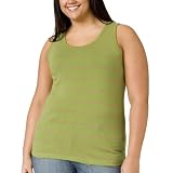Women s Plus Size Merona® Tank - Welsh Green Stripe