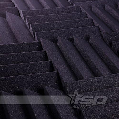 12x12x2 (12 Pack) Charcoal Acoustic Wave Sound Proofing/Treating Studio Foam Tiles