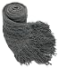 Handmade Chunky Soft Acrylic Scarf in Cozy Gray (100% Hand-knitted/clever Gift Idea for Men)