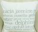 SUPERB JANET REGER DESIGNER WHITE DUCK EGG BLUE EXOTIC FLOWER 100% COTTON FILLED CUSHION SHAM PILLOW 18