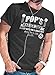 LeRage Shirts Pops Barber Shop Funny Luke Cage T-Shirt Men's Charcoal X-Large