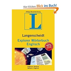 Langenscheidt Explorer Wörterbuch Englisch