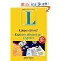 Langenscheidt Explorer W�rterbuch Englisch: Englisch - Deutsch / Deutsch - Englisch. Rund 60.000 Stichw�rter, Wendungen und �bersetzungen