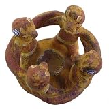 Circle of Friends Candle Holder - 4 Mayan Figures Arm in Arm