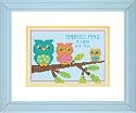 Dimensions Needlecrafts Counted Cross Stitch, Owl Mini Birth Record