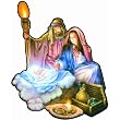 The Nativity Shaped Jigsaw Puzzle by Tom DuBois 1000pc