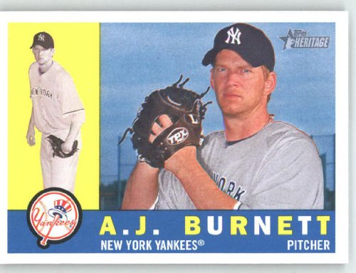 2009 Topps Heritage #239 A.J. Burnett - Toronto Blue Jays (Baseball Cards)