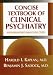 Concise Textbook of Clinical Psychiatry by Harold I. Kaplan ISBN 0683300091