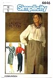 Simplicity 6646 Sewing Pattern Lauren Hutton Skirts & Pants Size 10 - Waist 25