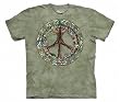 Woodland Peace Organic T-shirt With Thoreau Quotation 100% Organic Cotton Short Sleeve Shirt in Adult Sizes