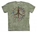 Woodland Peace Organic T-shirt With Thoreau Quotation 100% Organic Cotton Short Sleeve Shirt in Adult Sizes