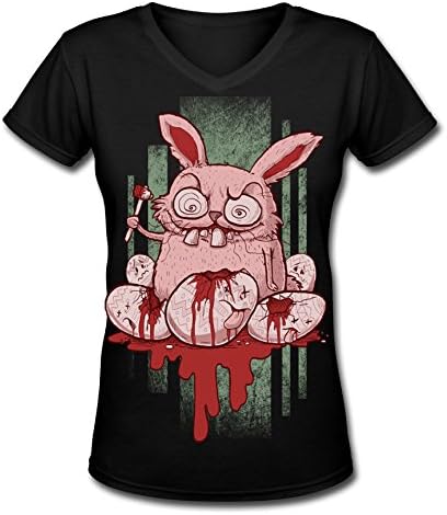 Easter Bunny V-neck Lady Fashionable T Shirt Women's Fashion
