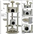 New 80" Cat Tree Condo Pet Furniture Scratching Post Pet House Premium Quality