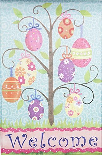 Ganz Garden Flag "Welcome" Egg Tree (Ea17403)