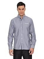 Paul Stragas Camisa Hombre Dixie (Azul Marino / Blanco)