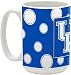 NCAA 15-Ounce Polka Dots in University Colors Ceramic Mug