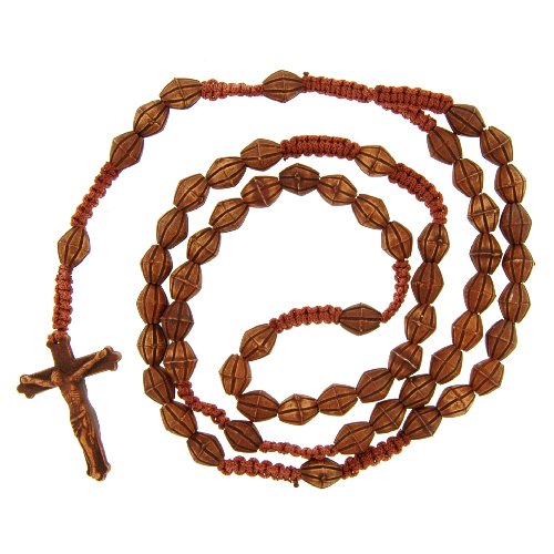 Dark Colored Bi-Cone Beaded Rosary