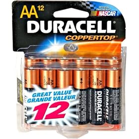 Duracell Coppertop AA Cell Alkaline Batteries in Reclosable Storage 12 Pack by Duracell