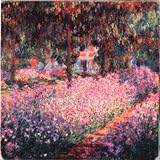 LAMPS BEAUTIFUL Garden At Giverny by Monet Fine Art Glass Coasters Set--Excellent customer service--see our feedback.