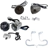 Pyle Automobile Motor Vehicle Audio System Package - PLMCA30 400 Watts Motorcycle/ATV/Snowmobile Mount Amplifier w/Dual handle-bar Mount Weatherproof speakers w/MP3/Ipod Input - PLMCS36 400 Watts Motorcycle/ATV/Snowmobile Mount w/Dual handle-bar Mount Weatherproof 2.25'' Speakers (Pair) - PLMCS36 400 Watts Motorcycle/ATV/Snowmobile Mount w/Dual handle-bar Mount Weatherproof 2.25'' Speakers (Pair)