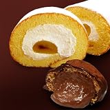 アンジェラ お試しセット 御堂筋ロール1本+シュートリュフ3個セット ロールケーキ モンブラン入り シュークリーム チョコレート 味