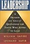 Leadership: A Treasury of Great Quotations for Those Who Aspire to Lead Leadership: A Treasury of Great Quotations for Those Who Aspire to Lead